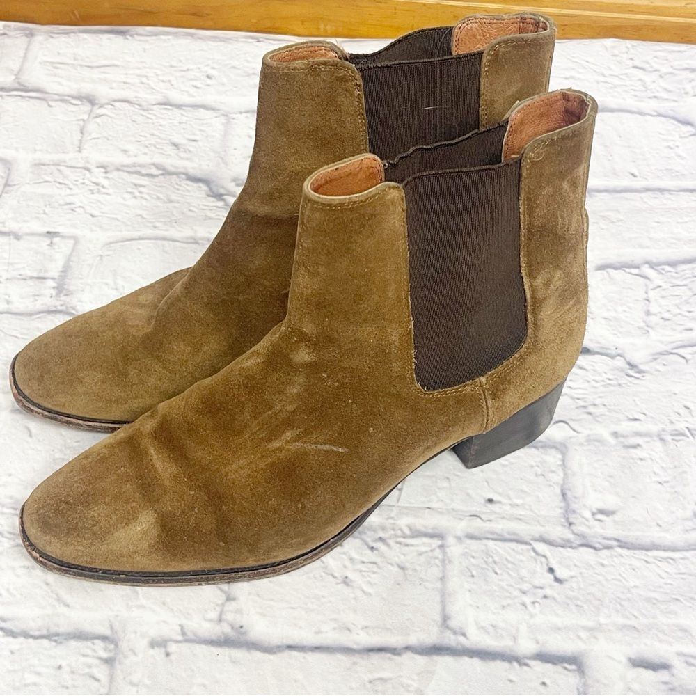 Frye Melissa Chelsea Suede Boots Women’s Size 10 Brown